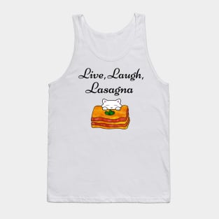 Live Laugh Lasagna Tank Top